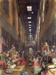 Le bazar, Le Caire, 1872